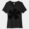 Women's Relaxed Jersey Short Sleeve V Neck Tee Thumbnail