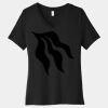 Women's Relaxed Jersey Short Sleeve V Neck Tee Thumbnail