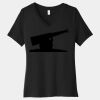 Women's Relaxed Jersey Short Sleeve V Neck Tee Thumbnail