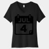 Women's Relaxed Jersey Short Sleeve V Neck Tee Thumbnail