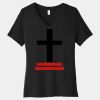 Women's Relaxed Jersey Short Sleeve V Neck Tee Thumbnail
