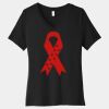 Women's Relaxed Jersey Short Sleeve V Neck Tee Thumbnail