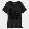 Women's Relaxed Jersey Short Sleeve V Neck Tee Thumbnail
