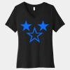 Women's Relaxed Jersey Short Sleeve V Neck Tee Thumbnail