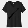 Women's Relaxed Jersey Short Sleeve V Neck Tee Thumbnail