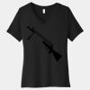 Women's Relaxed Jersey Short Sleeve V Neck Tee Thumbnail