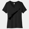 Women's Relaxed Jersey Short Sleeve V Neck Tee Thumbnail