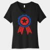 Women's Relaxed Jersey Short Sleeve V Neck Tee Thumbnail