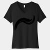 Women's Relaxed Jersey Short Sleeve V Neck Tee Thumbnail