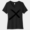 Women's Relaxed Jersey Short Sleeve V Neck Tee Thumbnail